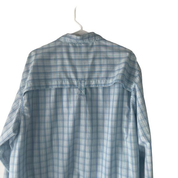 Red Head Brand Co. 2XL Tall Blue Fishing Outdoor Vented Button Up Shirt - Picture 8 of 11